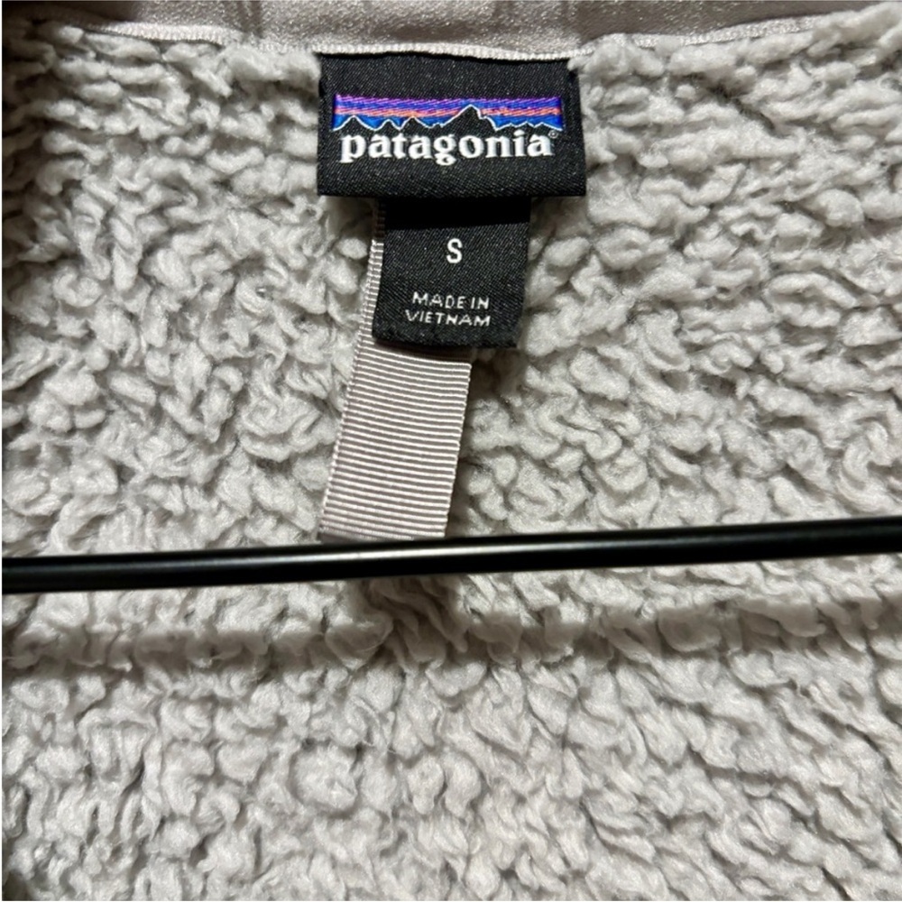 PATAGONIA | Los Gatos 1/4 Zip Fleece Fuzzy Collared Salt Grey Pullover - Picture 3 of 6